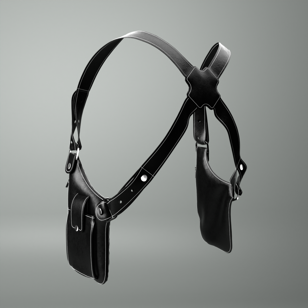 Patrón de Cartera Pistolera Caballero