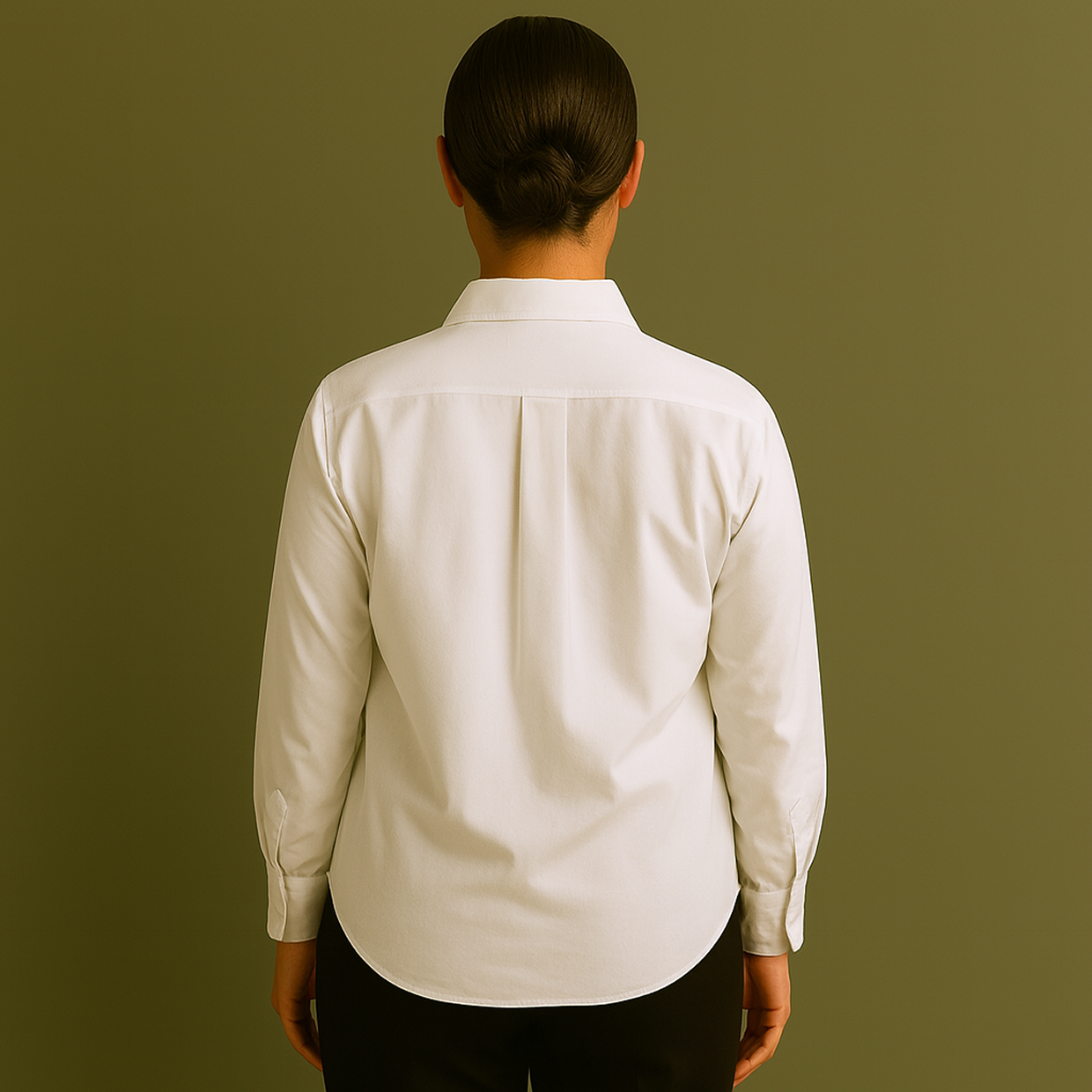 Patrón de Camisa Clásica Blanca Abierta