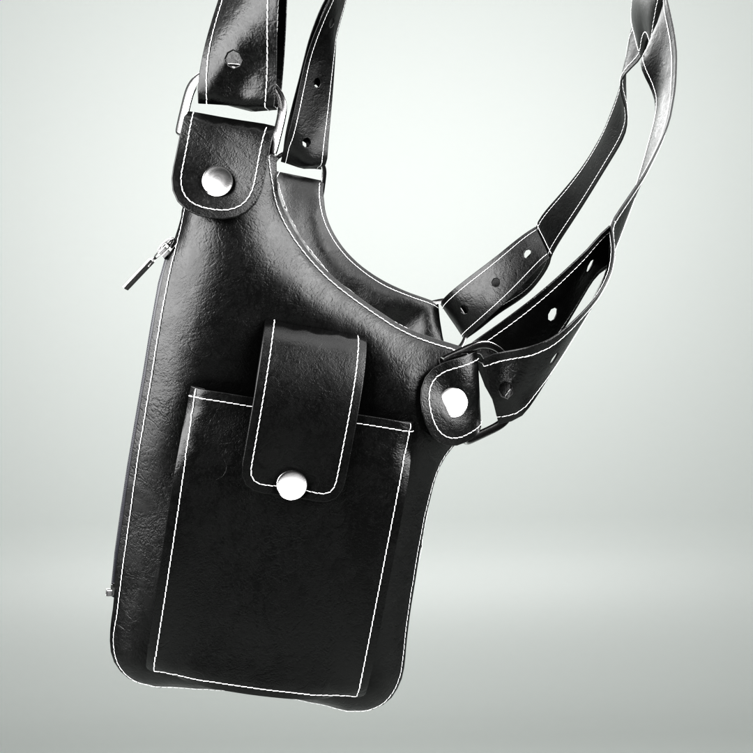 Patrón de Cartera Pistolera Caballero