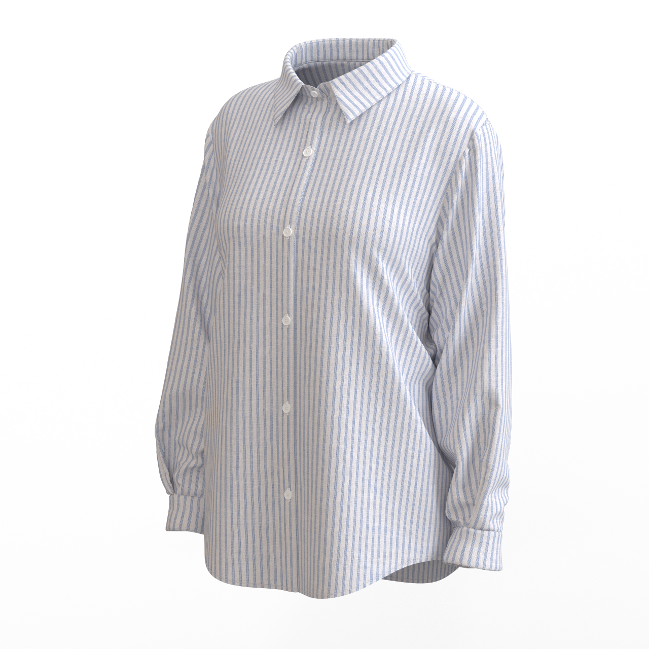 Patrón de Camisa Clásica Blanca Abierta