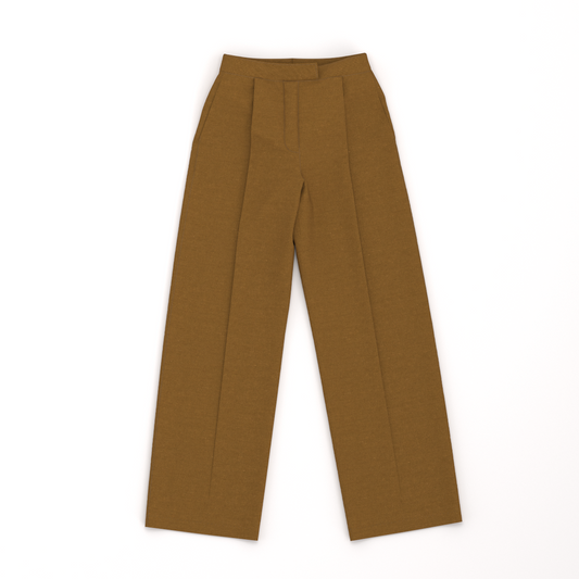 Patrón Pantalón Baggy Mostaza
