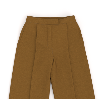 Patrón Pantalón Baggy Mostaza